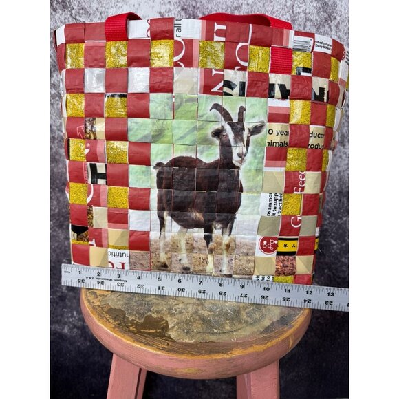 Martha's Bags Multicolor Basket Weave HandWoven Colorful Beach Tote Shopping Bag - Picture 10 of 15